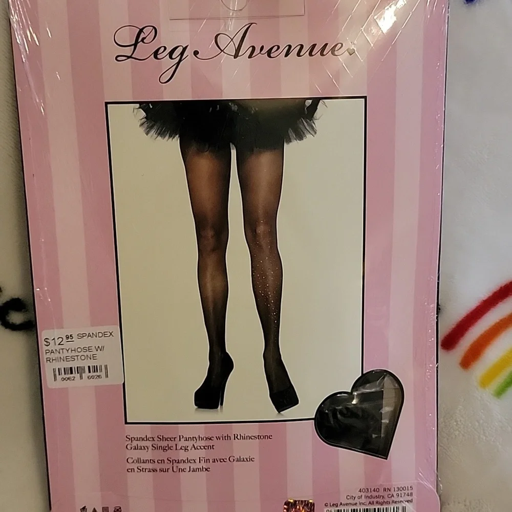 RHINESTONE SHEER PANTYHOSE